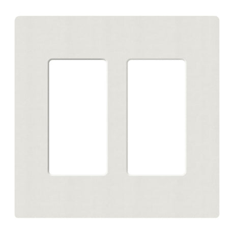 Lutron SC-2, Claro Screwless Designer Wallplate - 2 Gang