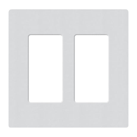 Lutron SC-2, Claro Screwless Designer Wallplate - 2 Gang