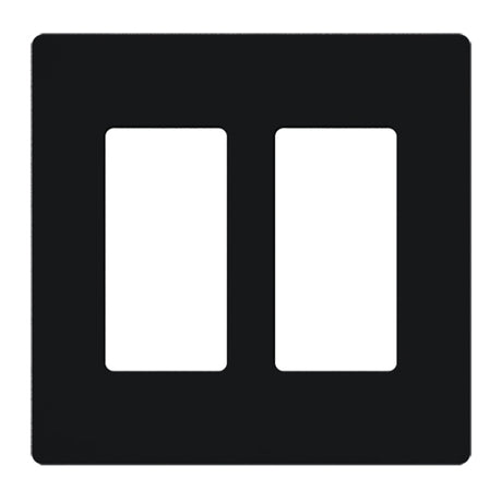Lutron SC-2, Claro Screwless Designer Wallplate - 2 Gang