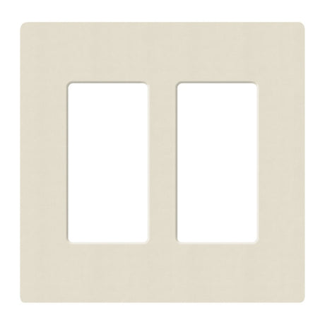Lutron SC-2, Claro Screwless Designer Wallplate - 2 Gang