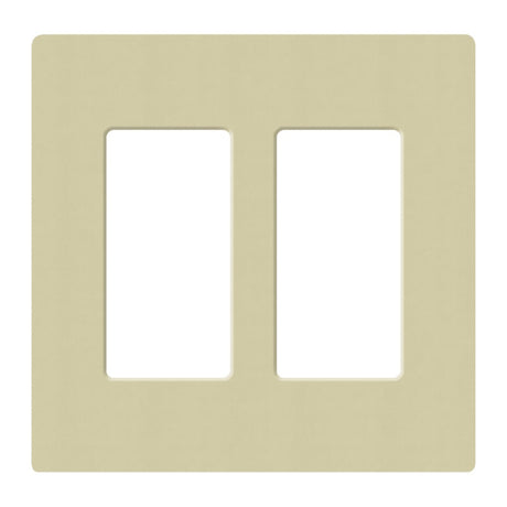 Lutron SC-2, Claro Screwless Designer Wallplate - 2 Gang