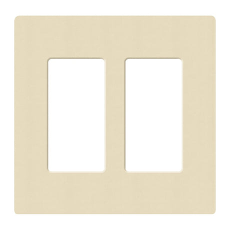 Lutron SC-2, Claro Screwless Designer Wallplate - 2 Gang