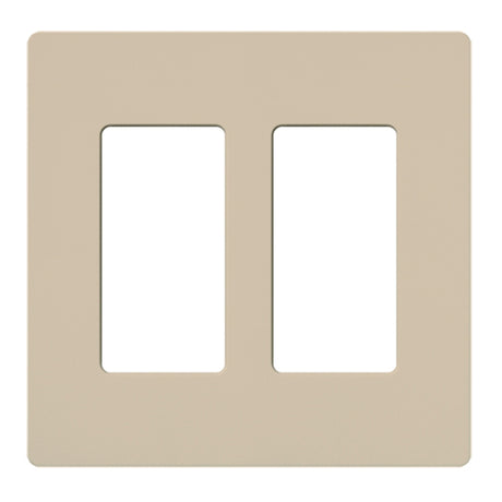 Lutron SC-2, Claro Screwless Designer Wallplate - 2 Gang