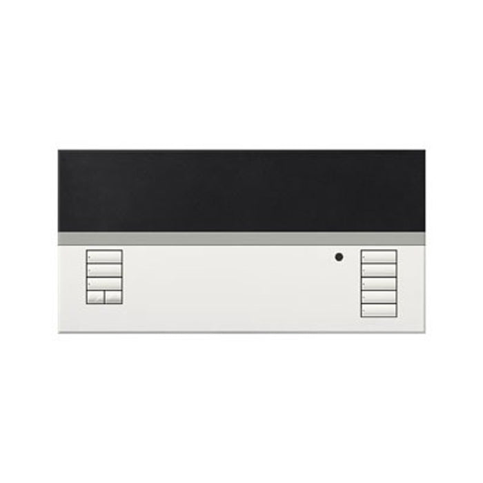 Lutron QSGRJ-6P-1TWH, Grafik Eye QS Wireless 6 zone control unit, white faceplate with translucent top, 1 shade zones, 434 MHz