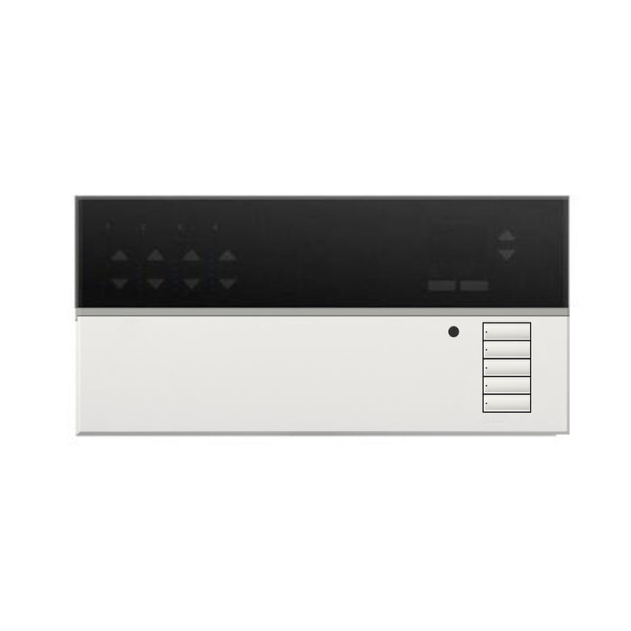 Lutron QSGRJ-6P-TWH, Grafik Eye QS Wireless 6 zone control unit, white faceplate with translucent top, 0 shade zones, 434 MHz