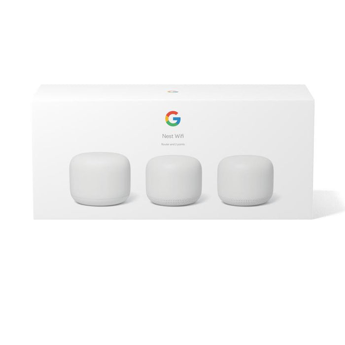 Google Nest (GA00823US) WIFI Router +2 Point (White)