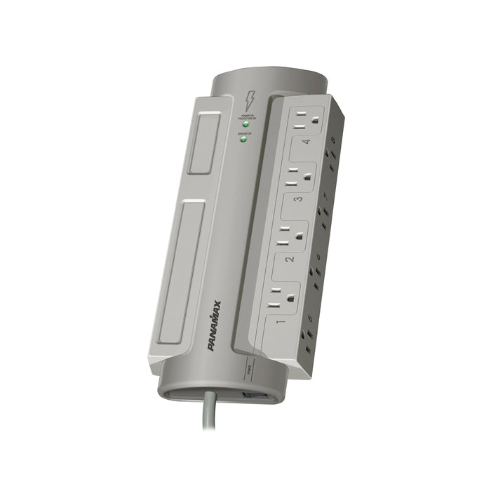 Panamax PM8-EX, PowerMax 8, AC Only, Noise Filtration, Surge Protection for All Home, Office Equipment