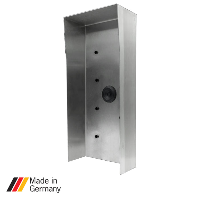 DoorBird D2101V Protective Hood for Video Video Door Stations, Stainless Steel V2A, brushed, for in use with surface mounting housing