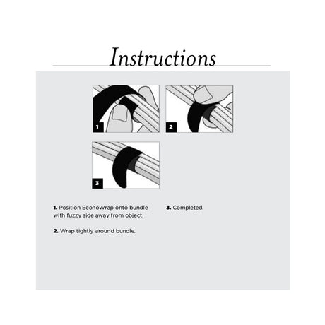 RIP-TIE M-05-E20-BK 3/4" X 5" EconoSeries (20pcs)