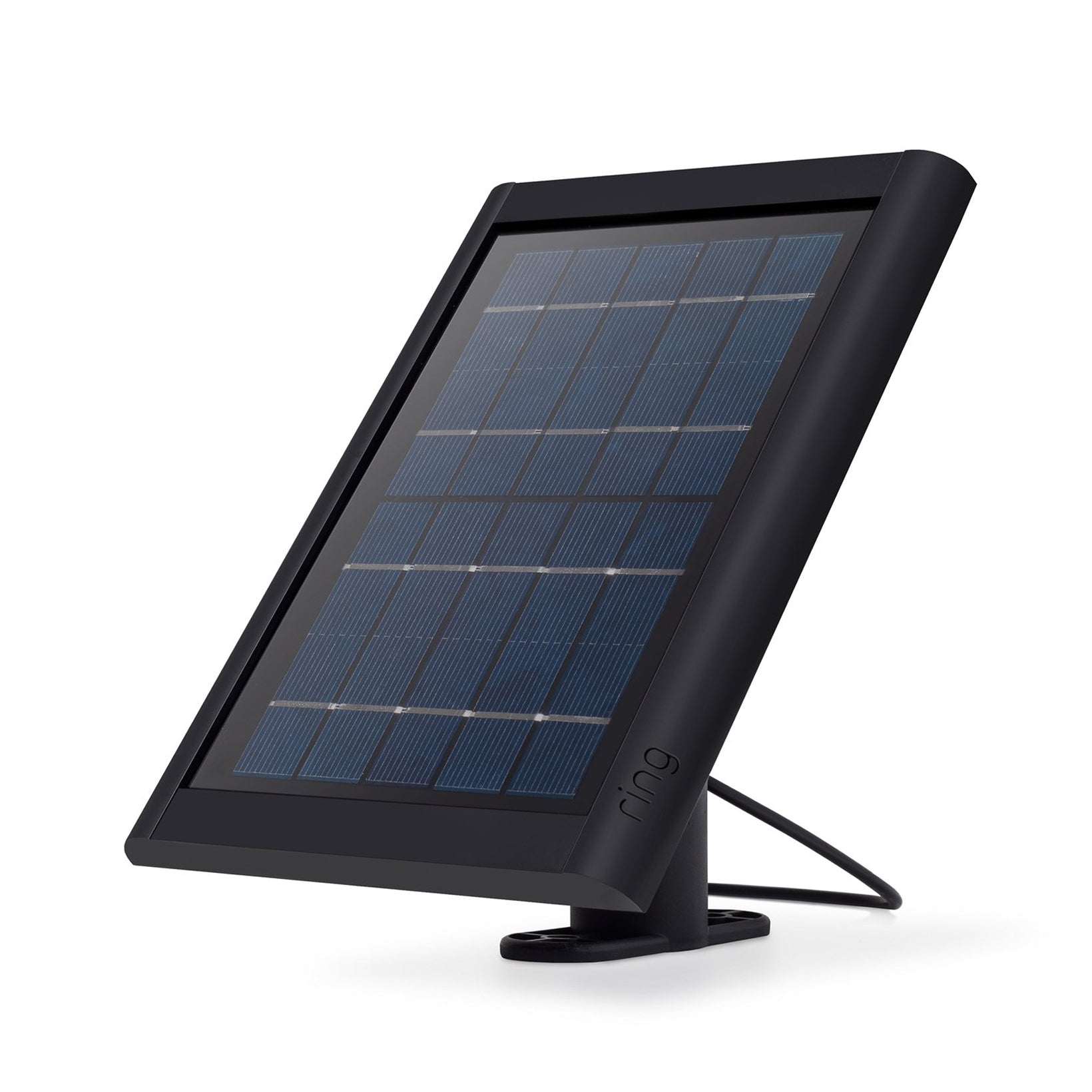 Ring Solar Panel V4 Compatible with Ring Spotlight Cam Battery and Stick Up Cam Battery (Black / White)