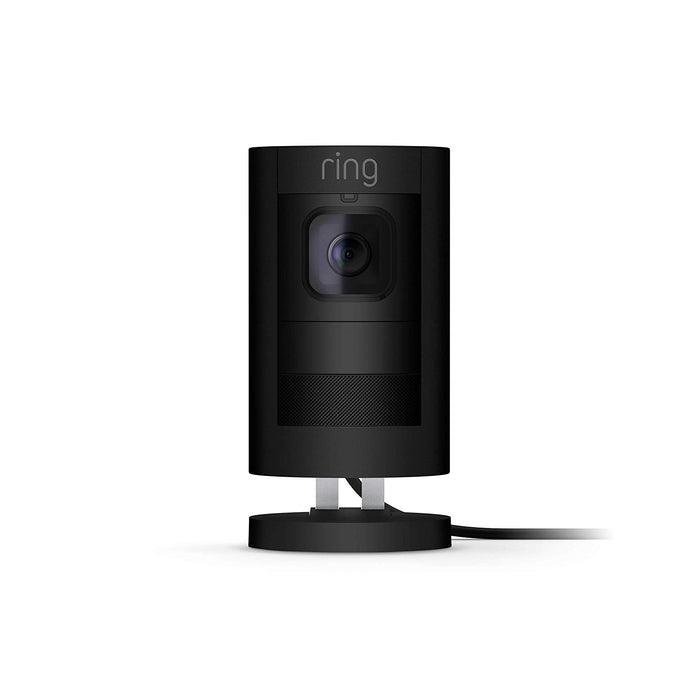 Ring Stick Up Cam Wired, Indoor/Outdoor Standard Security Camera (Black / White)