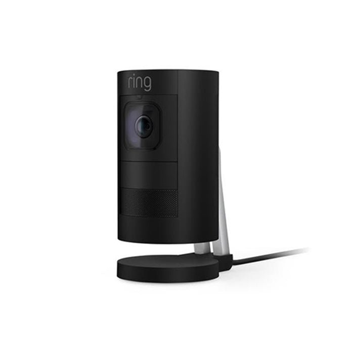 Ring Stick Up Cam Wired, Indoor/Outdoor Standard Security Camera (Black / White)