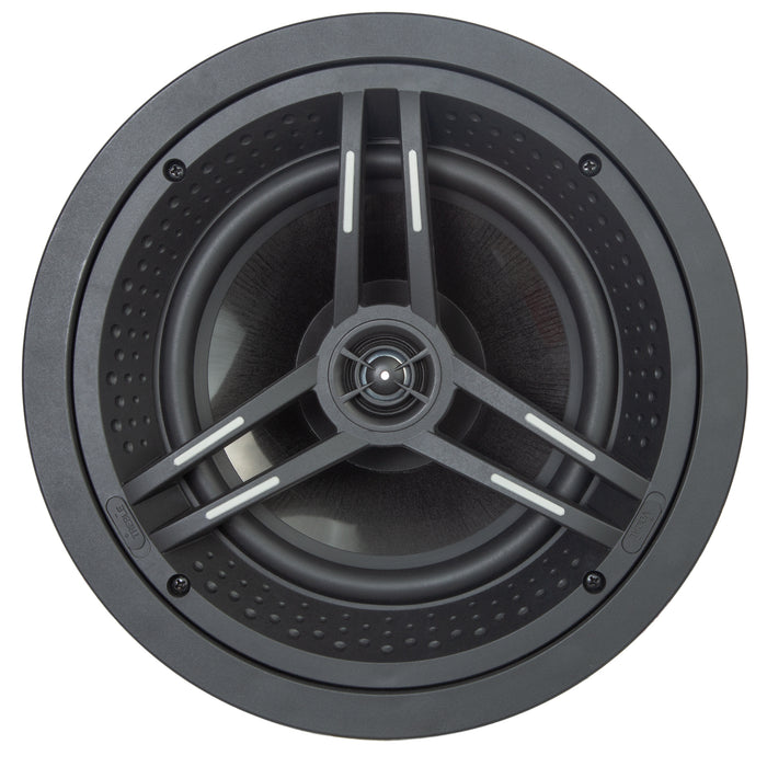 SpeakerCraft DX-GC8 (DX-Grand Series) 8" In-Ceiling Speaker - Graphite Injected Polypropylene Cone, 1" Pivoting Aluminum Tweeter, 120W (PAIR)