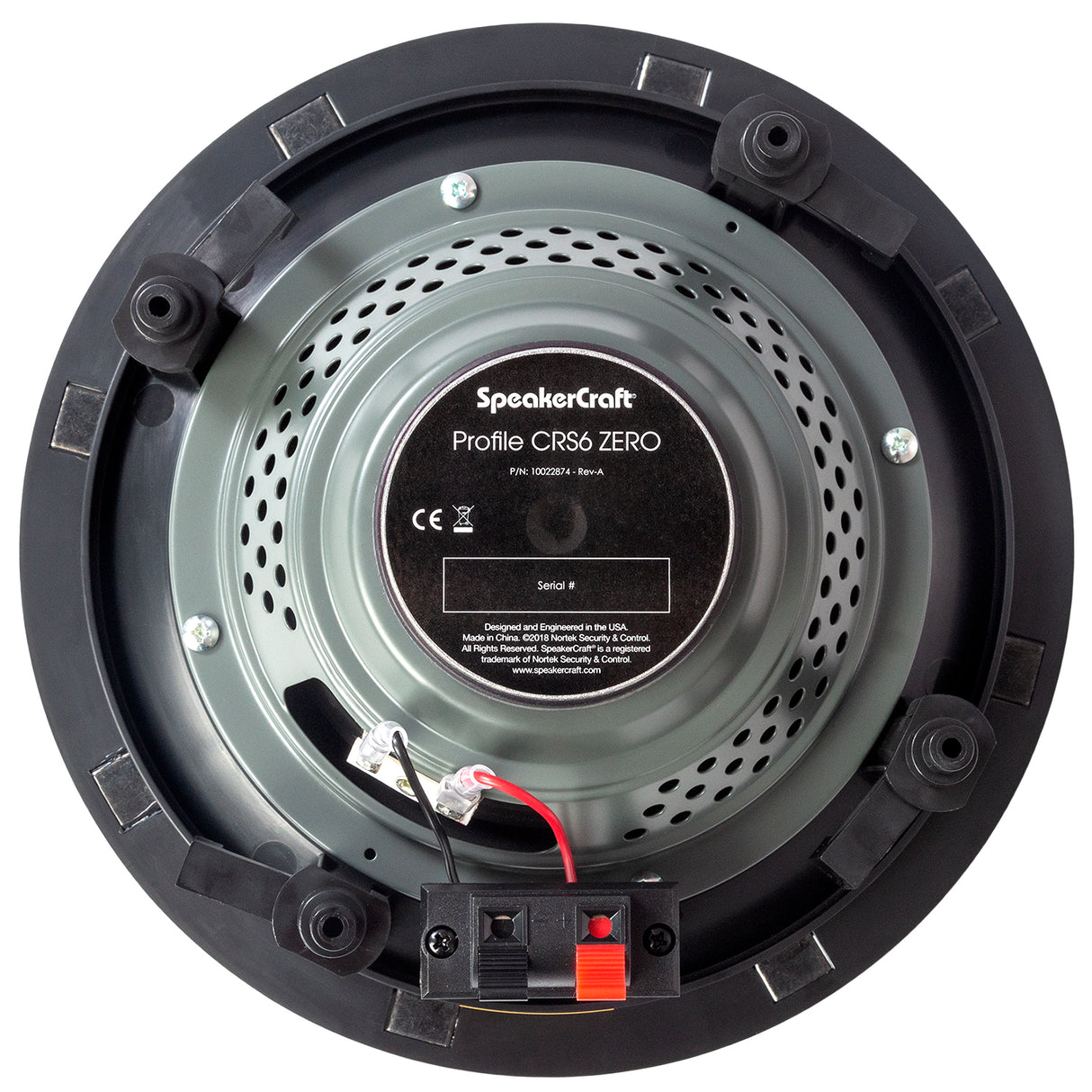 SpeakerCraft SC-PR-CRS6-ZERO-6,  6-1/2" (160mm) In-Ceiling Speaker, Polypropylene Cone, 100W 6-Pack