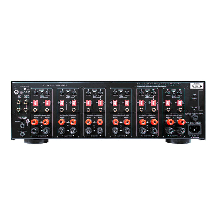 SpeakerCraft SC12-30, Twelve Channel, Fully Configurable Power Amp 12 x 30W Multivoltage