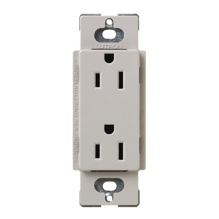 Lutron Claro SCRS-15-TR, 15A Tamper Resistant Receptacle.