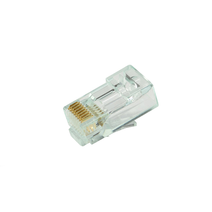 Simply45 CAT6/6A UTP (S45-1100) STANDARD. RJ45 Modular Plugs with Bar45™ Hi/Lo Stagger, Green Tint - (100pcs/Jar)