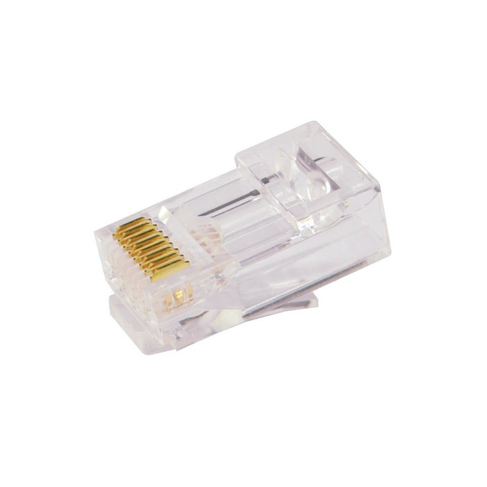 Simply45 CAT6/6A UTP (S45-1700) PASS THROUGH, RJ45 Modular Plug, Tint Hi/Lo Stagger with Cap45™ - (100pcs/Jar)