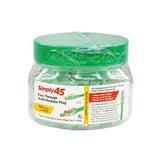 Simply45 CAT6 UTP (S-45-1600) PASS THROUGH, RJ45 Modular Plug, Green Tint, (100pcs/Jar)