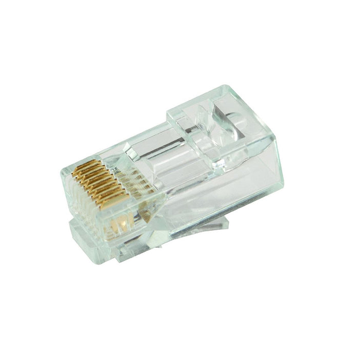 Simply45 CAT6 UTP (S-45-1600) PASS THROUGH, RJ45 Modular Plug, Green Tint, (100pcs/Jar)