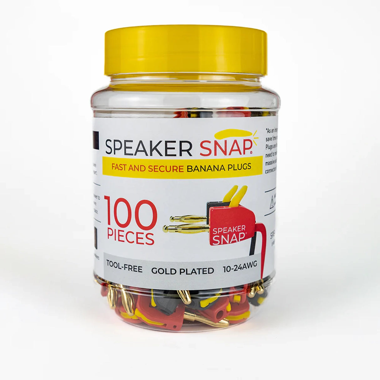 Speaker Snap SSBP Banana Plugs Red & Black (1 Pair To 50 Pairs)