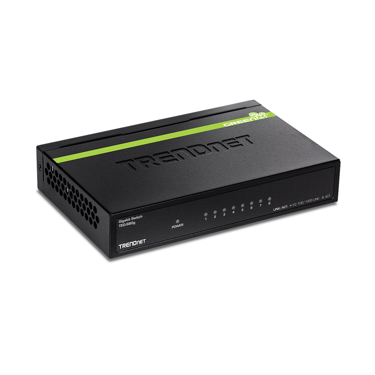 TRENDnet TEG-S80g 8-port Gigabit GREENnet Switch (Metal) — Blue Star ...
