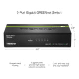TRENDnet TEG-S50g 5-port Gigabit GREENnet Switch (Metal)