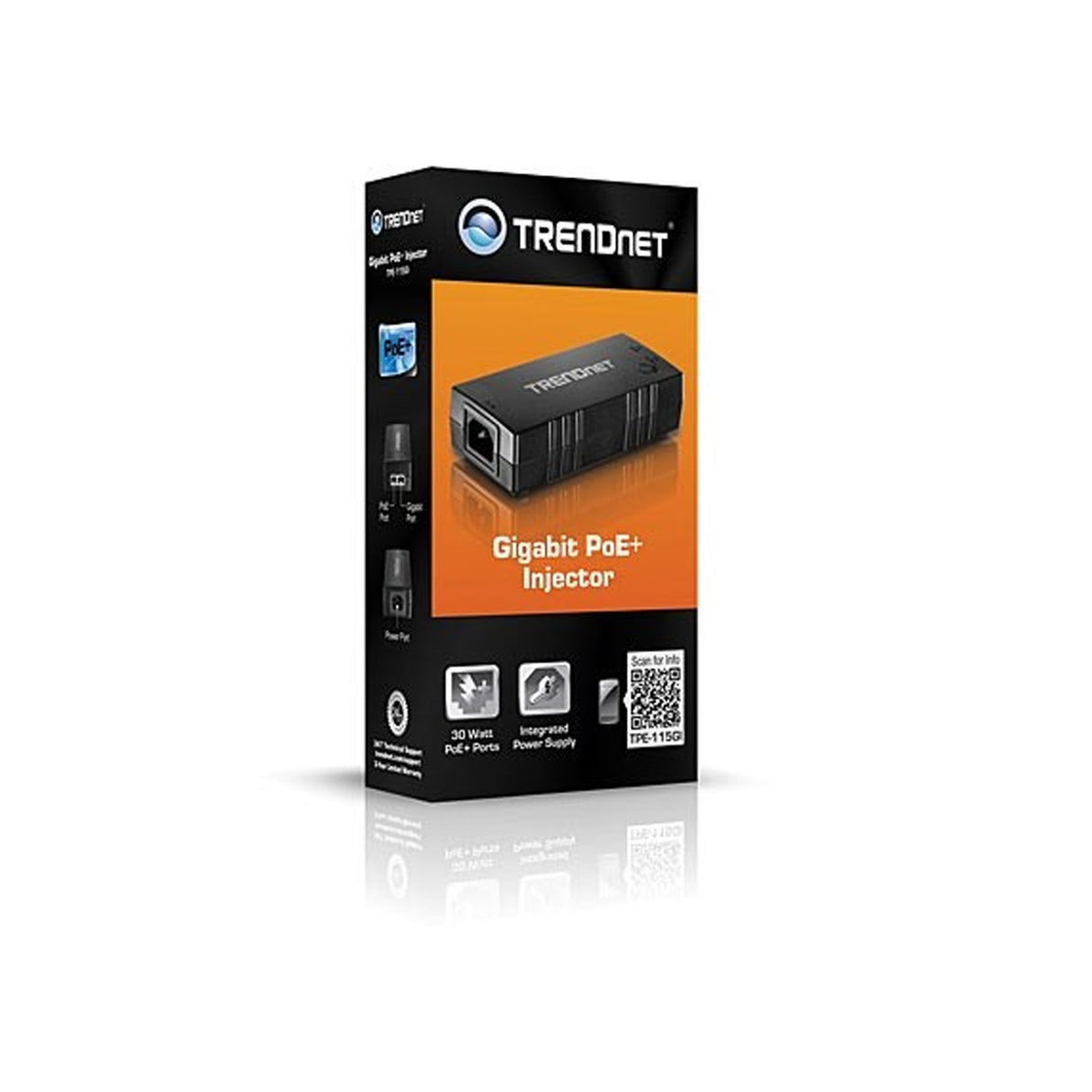 TRENDnet TPE-115GI PoE+ Gigabit Injector