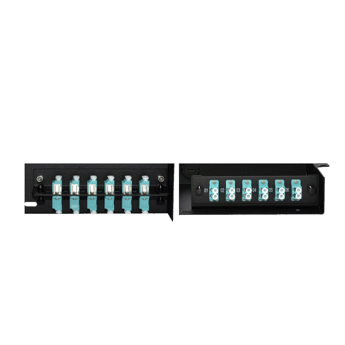 TechLogix ECO-RDU-2RU-P12, Rack-mount distribution unit, 4 RU with 12 panel slots and ID labels