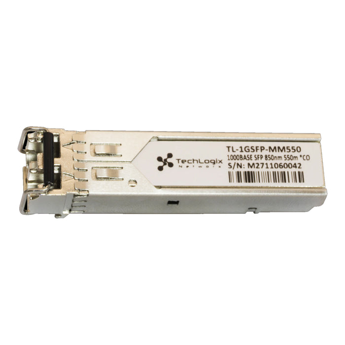 TechLogix TL-1GSFP-MM550, 1GBASE-SX SFP 850nm 550m DOM Transceiver -- Multimode Fiber