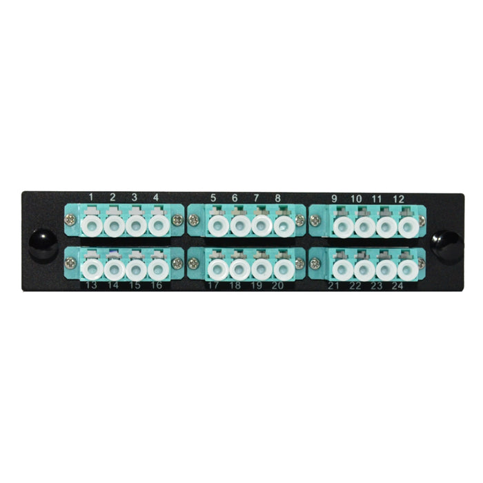 TechLogix ECO-P-M4-LC12D, ECO mounting panel -- 1 slot -- multimode OM3/OM4-- 12 duplex LC