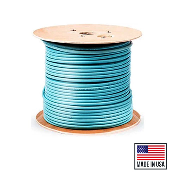 TechLogix M3I-2Z-R-AQ-0500 Fiber bulk cable -- duplex zip-cord indoor riser-rated OM3, 50um Corning ClearCurve, 500'