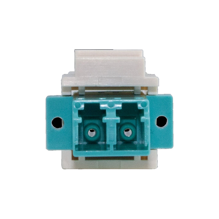 TechLogix M4D-KS-LCLC / Fiber optic keystone adapter duplex LC to LC, OM3/OM4 (EACH)