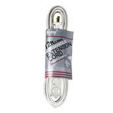 Uninex AC12UL WT Extension Cord, 12 ft, 3 Outlets,  Indoor (White)