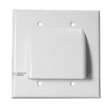 Vanco VANWPBWWX 1 Gang Flat Fixed Wallplate, White