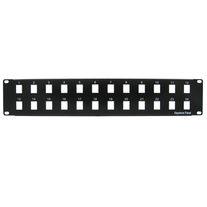 Vertical Cable 24 Port Blank Patch Panel 2u