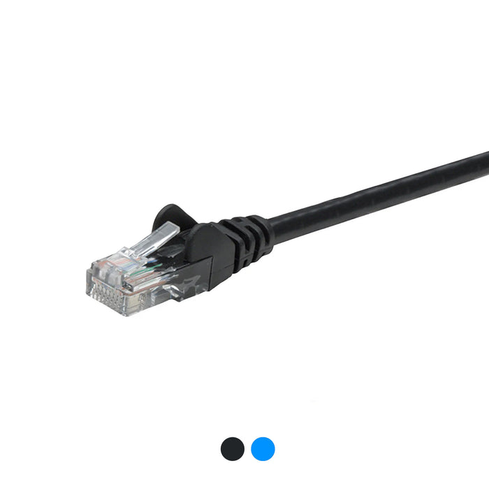 Intellinet CAT5E Patch Cable, Black, Solid Copper, UTP RJ-45 Male
