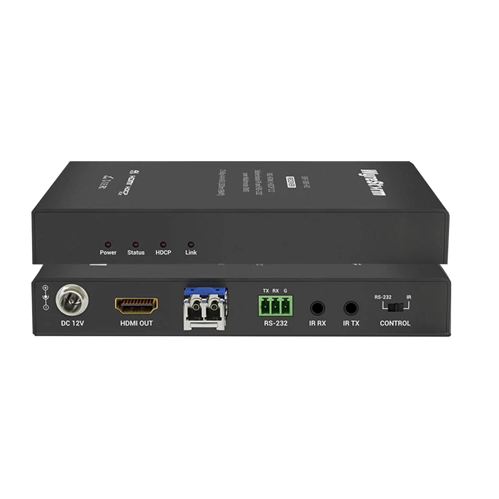 WyreStorm EXF-300-H2, HDMI Extender Fiber 4K@60Hz 4:4:4 (4K; 300m/984ft) Multi-Mode Fiber, HDCP 2.2 and RS-232 ove OM3 Multi-Mode Fiber and IR Bidiretional.