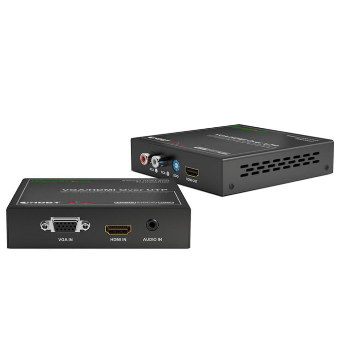 Wyrestorm SW0201POH 2:1 HDMI Switcher HDMI & VGA inputs with power-over-HDBaseT to HDMI & RCA Stereo Outputs Over UTP Auto Switcher w/ PoH.