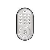 Yale YRD216-ZW2-619 Pushbutton Z-Wave-DB -Satin Nickel