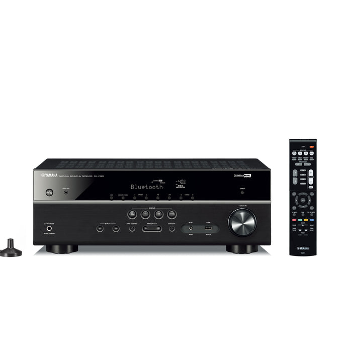 Yamaha RX-V385BL, 5.1 Channels 4K Ultra HD A/V Home Theater Receiver