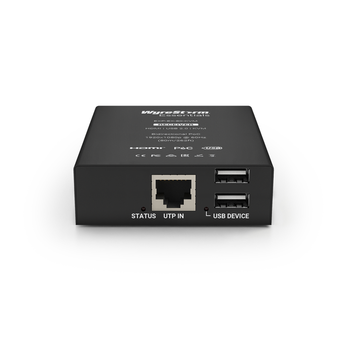 WyreStorm EXP-EX-80-KVM, 1080p HD UTP KVM Extender with USB 2.0 & PoC (1080p: 80m/262ft)