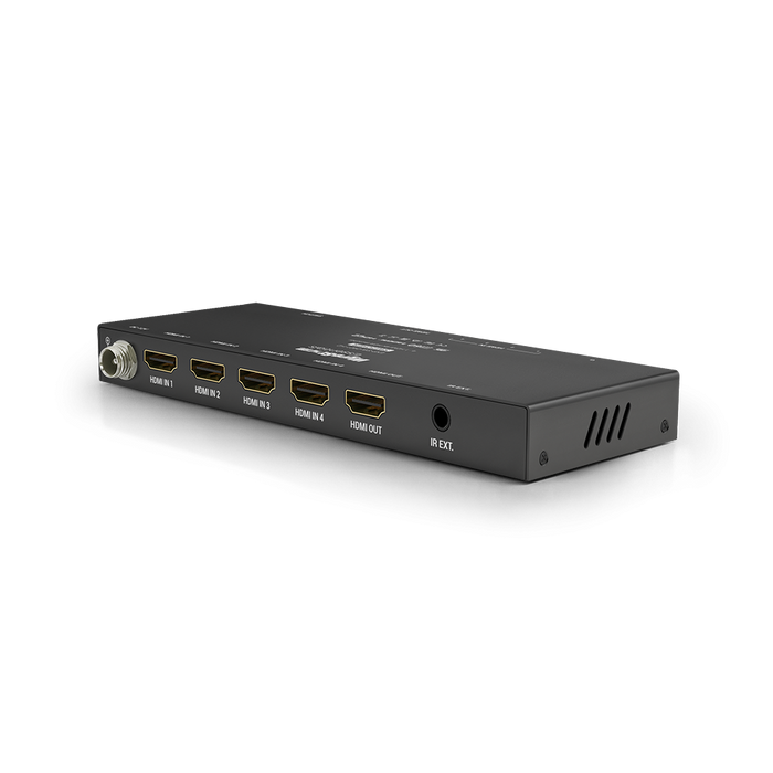 WyreStorm EXP-SW-0401-H2, WyreStorm Essentials™ 4K HDR 4x1 HDMI Switcher with Auto-Switching, HDCP 2.2 & Remote