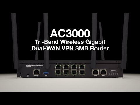TRENDnet TEW-829DRU AC3000 Wireless Gigabit Multi-WAN VPN SMB Router