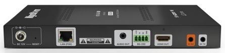 WyreStorm NHD-400-RX, 4K HDR JPEG 2000 PoE Decoder for Matrix & Video Wall function with USB Connectivity & Balanced Audio De-embed