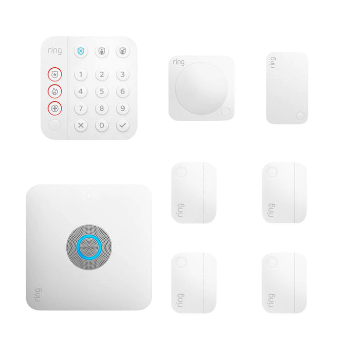 Ring Alarm Pro Home Security Kit 8 Pieces - White