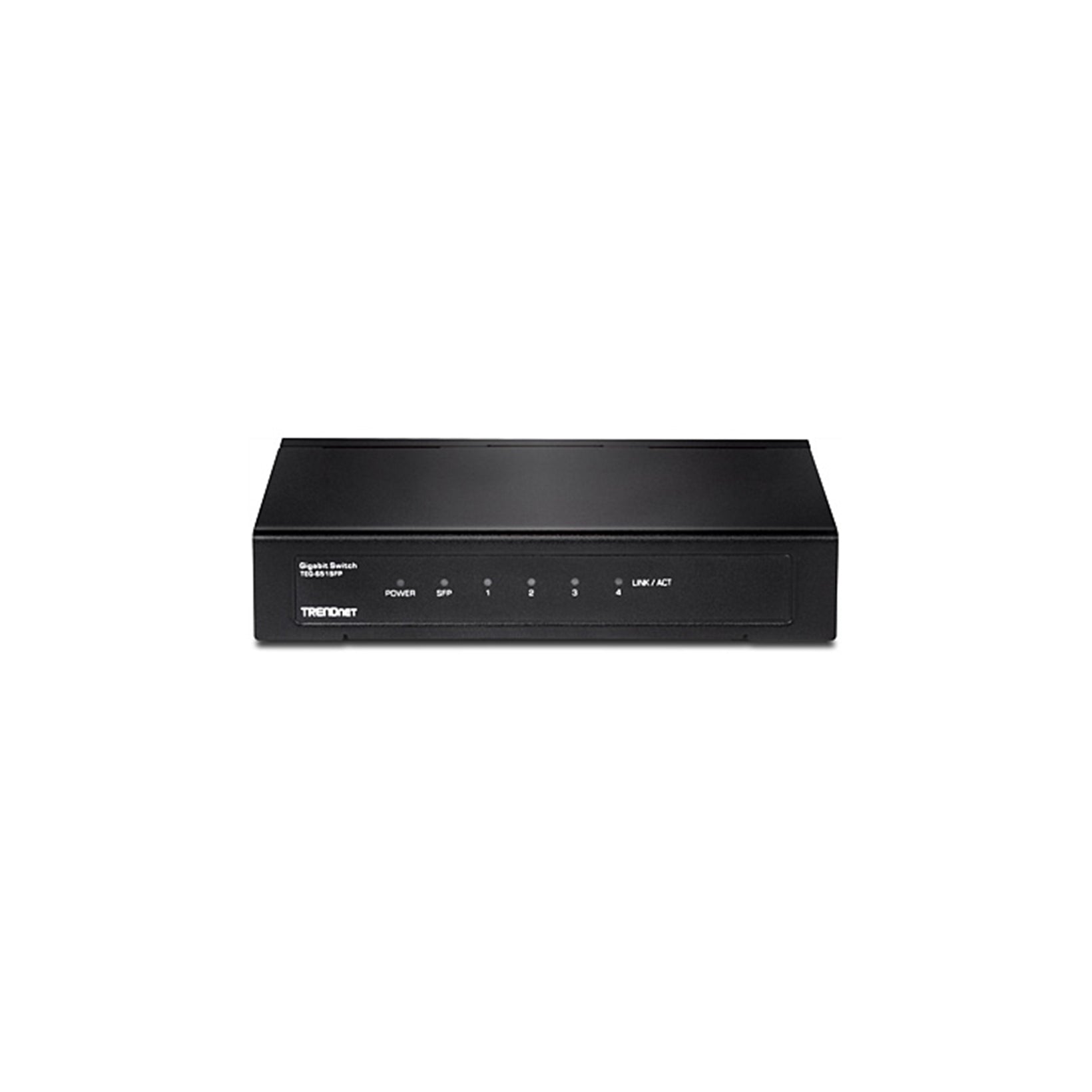 TRENDnet TEG-S51SFP Rear port 4-Port Gigabit Switch with SFP Slot (Metal)
