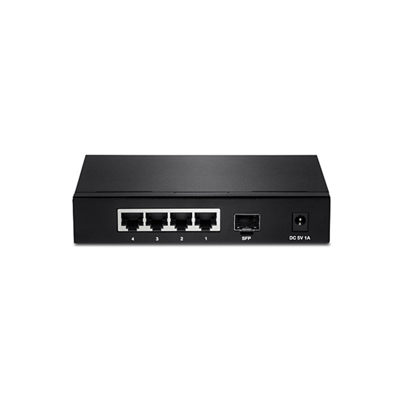 TRENDnet TEG-S51SFP Rear port 4-Port Gigabit Switch with SFP Slot (Metal)