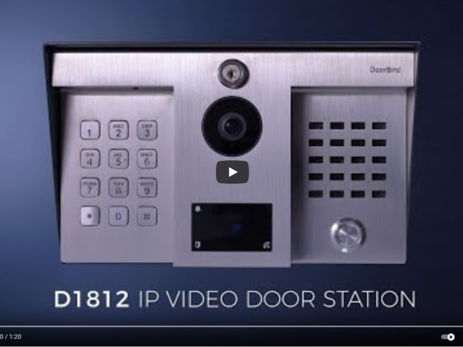 DoorBird D1812, Hybrid, IP Video Door Station, For DoorKing® 1812 Classic and Plus (Flush- and Surface-Mount)